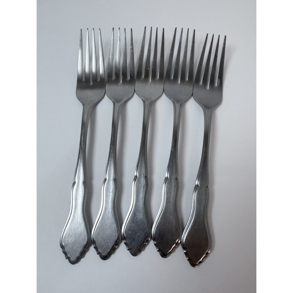 Stanley Roberts Glendale Stainless Dinner Forks Flatware Rogers Lot Of 5